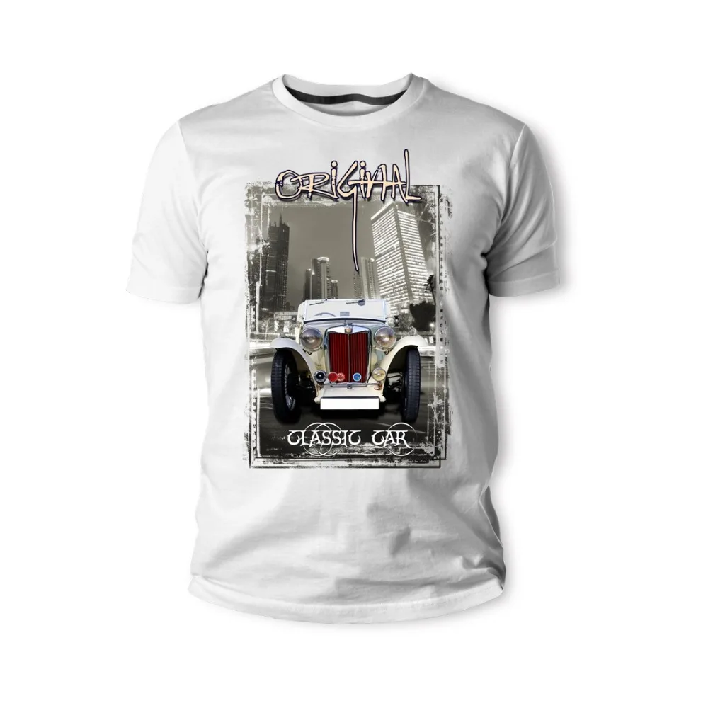 Новинка 2019 Мужская футболка 778 мг классический автомобиль Weiss rotdeluxe Auto Youngtimer Oldtimer