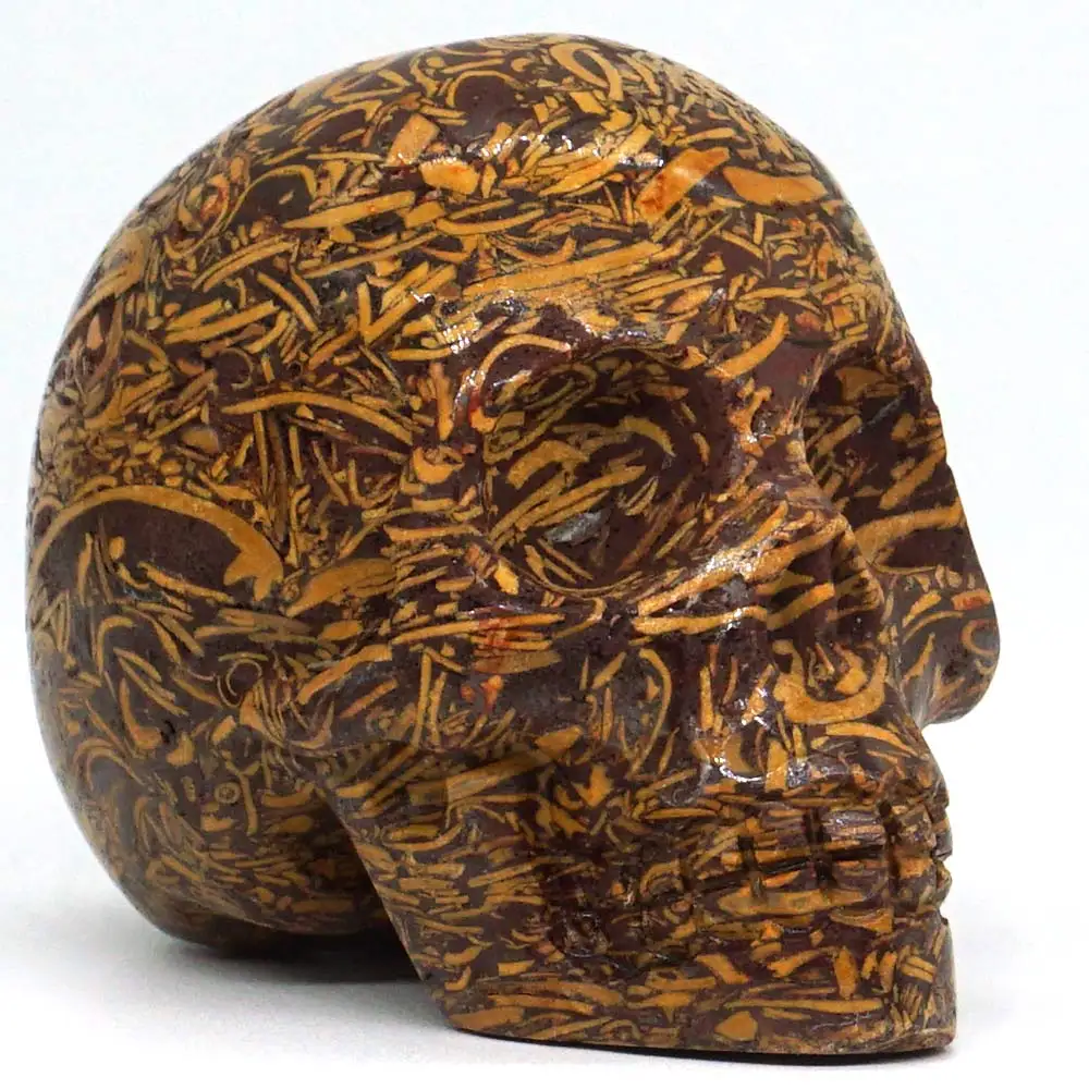 Шкура из яшма 2 &quot натуральный огородный резной камень в виде черепа чакра