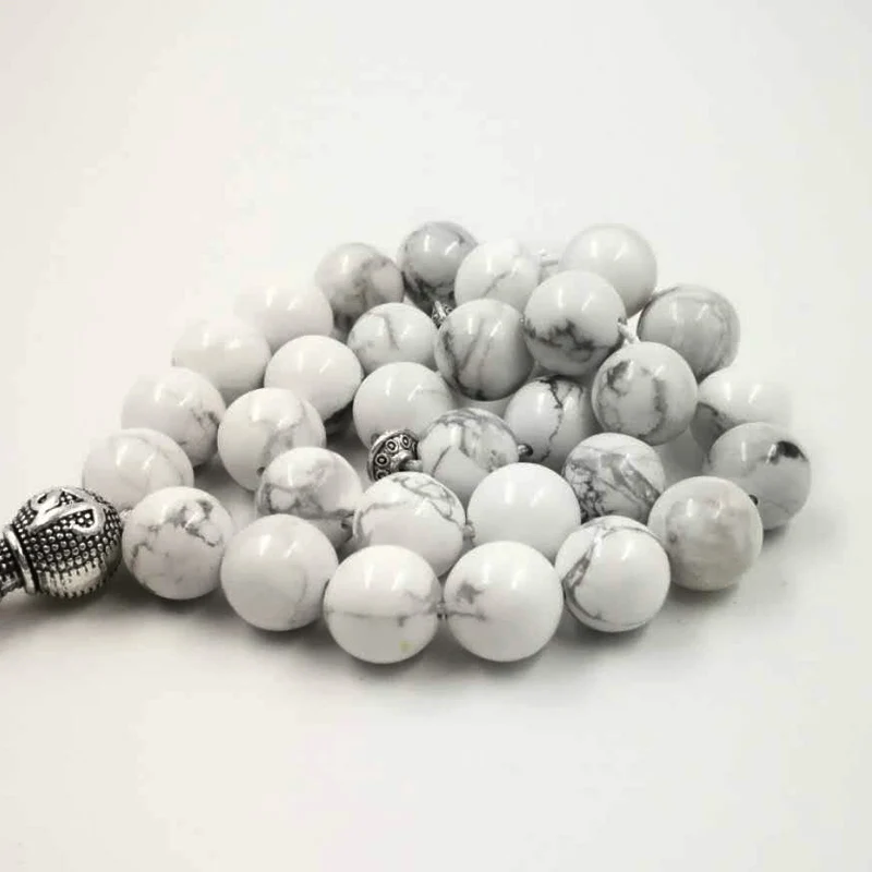 Hoolite STONE turquises Tasbih мусульманский четок из натурального камня misbaha молитвенные
