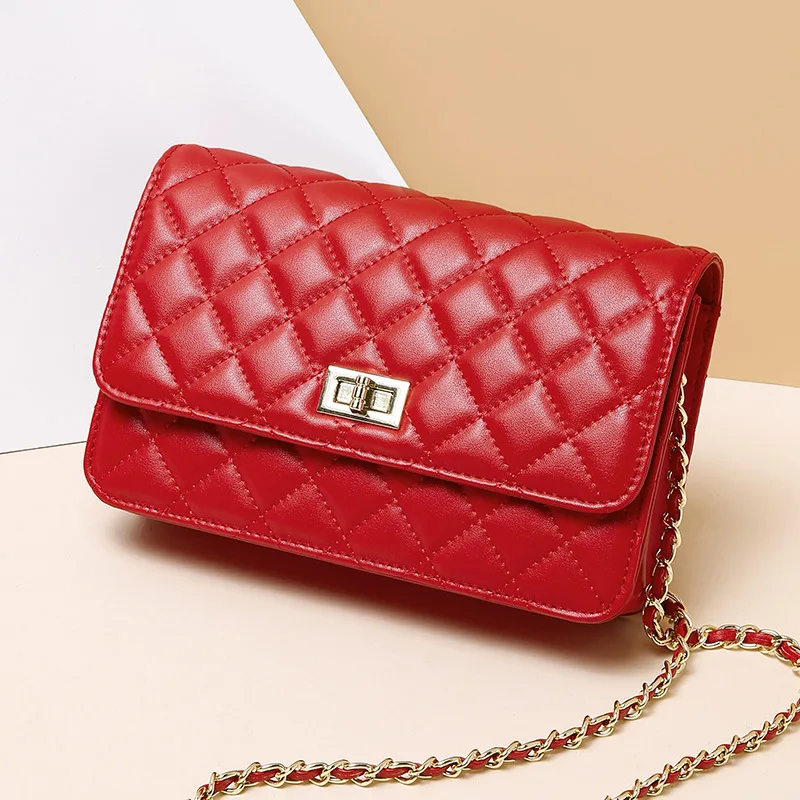 Metal chain bags Diamond lattice pattern women shoulder bag 2019 summer beach messenger for girls sac female ladies packet | Багаж и сумки