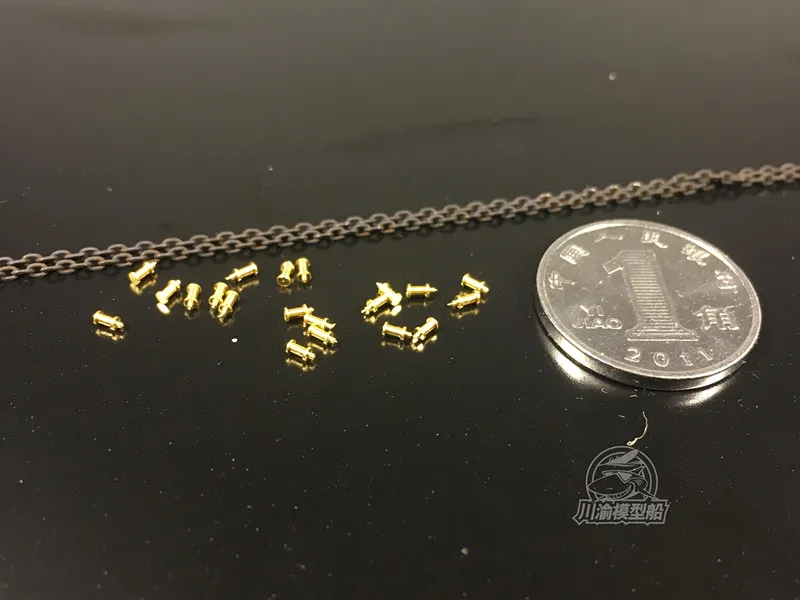 Столбик и якорная цепь для модели 1/350 масштабная модель корабля (без
