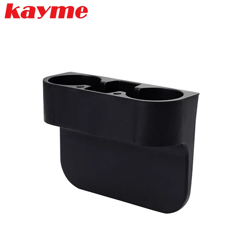 Kayme car storage box universal car organizer drink water din cup holder car phone bag plastic glove box holder auto seat pocket