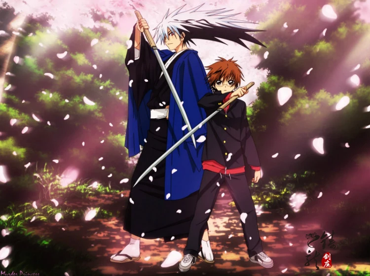 S0497 NURARIHYON NO MAGO RISE OF YOKAI CLAN RIKUO NURA NENEKIRIMARU меч с натуральным белым деревом ножны