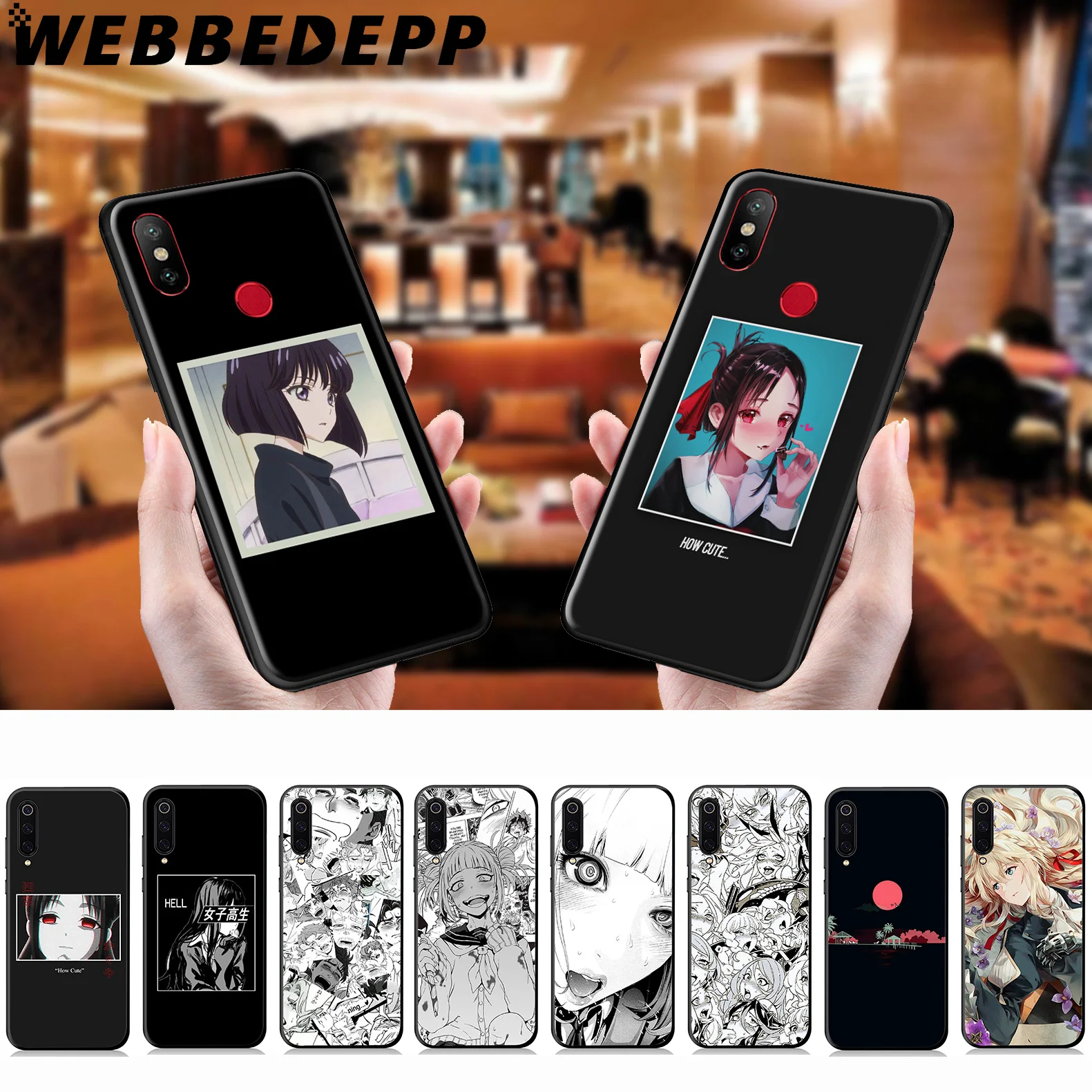 WEBBEDEPP мягкий чехол для девочки с аниме милыми лицами Xiaomi Mi 9T 9 8 SE 6 A1 A2 A3 Lite MiA1 MiA2 MiA3 F1
