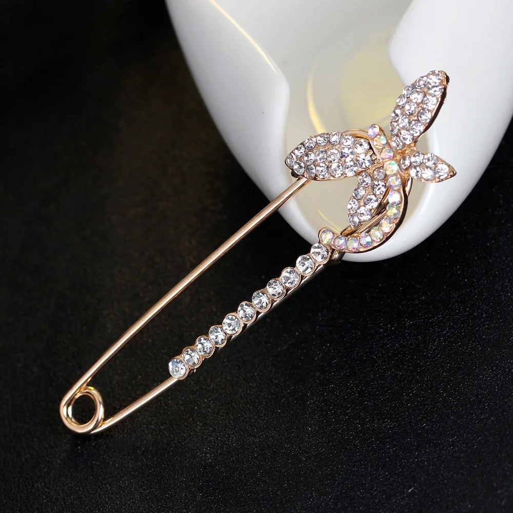 Нильсен Новая Европейская и американская мода Хрустальная Бабочка Форма женский