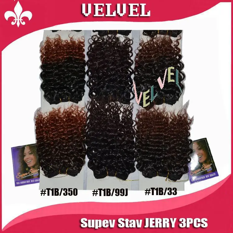 Supev Став ДЖЕРРИ 3 ШТ. Дарлинг Charme Джерри Короткий Завиток Волос Cabelo Смешанное