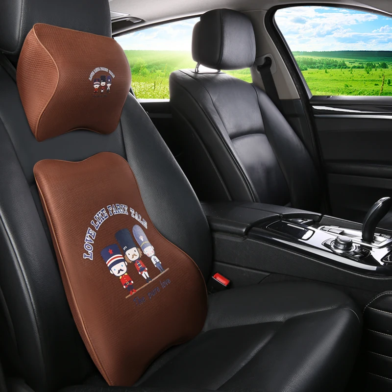 1 шт. пены памяти милый Фламинго подголовник сиденья автомобиля подушка для