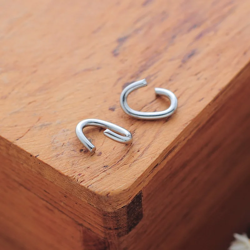 FUNIQUE 100 шт из нержавеющей стали открытое овальное кольцо DIY Ювелирные изделия