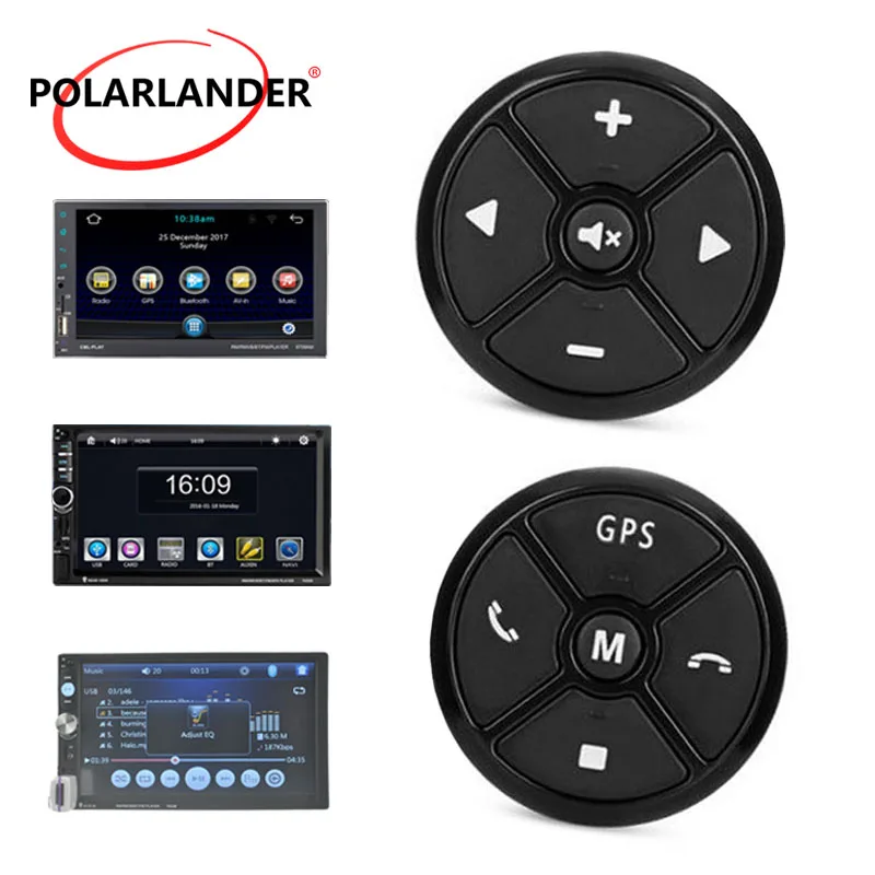 Универсальный Автомобильный руль управления ключ музыка беспроводной DVD gps навигационные кнопки Черный Радио пульт дистанционного управления для стерео плеера