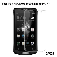 tempered glass for blackview bv8000 pro screen protector 2 5d 9h toughened protective film glass blackview bv 8000 2pcs