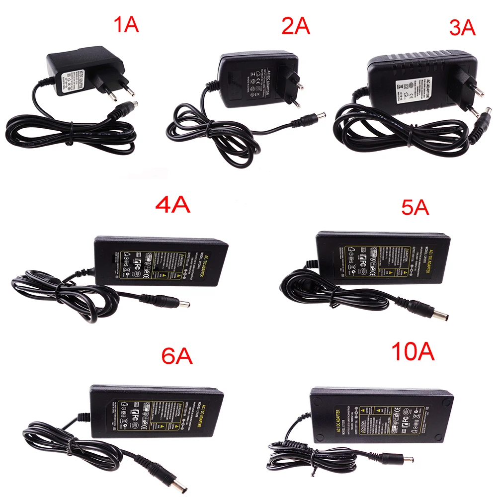 Блок питания для светодиодной ленты 12 В 5 1 А 2 3 4 а 6 8 10 А|adapter for led|supply 12vled power adapter 12v |