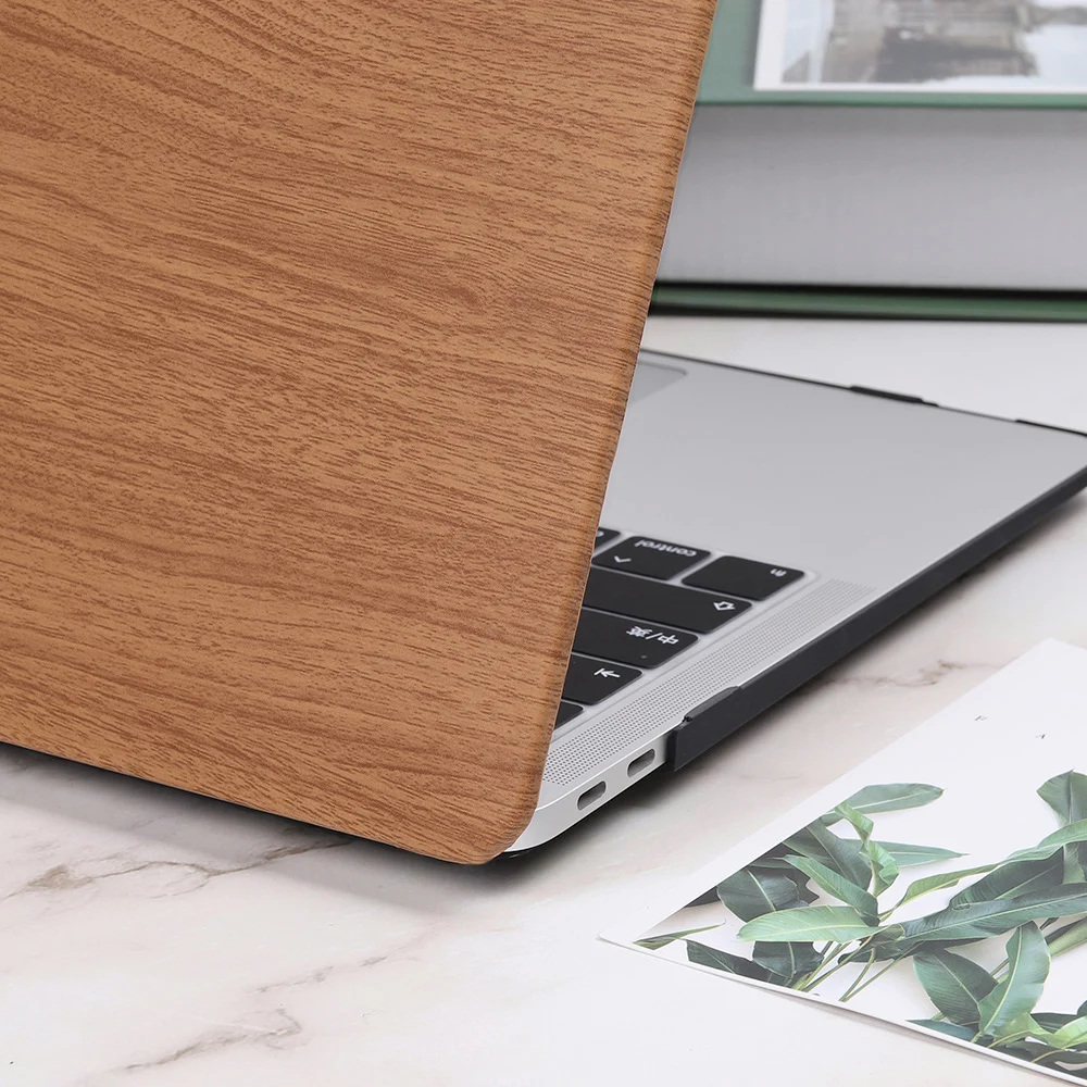 Чехол для ноутбука MacBook Air Pro retina 11 12 13 15 дюймов деревянный зернистый пластиковый жесткий чехол Pro 13,3 15,4 Touch bar