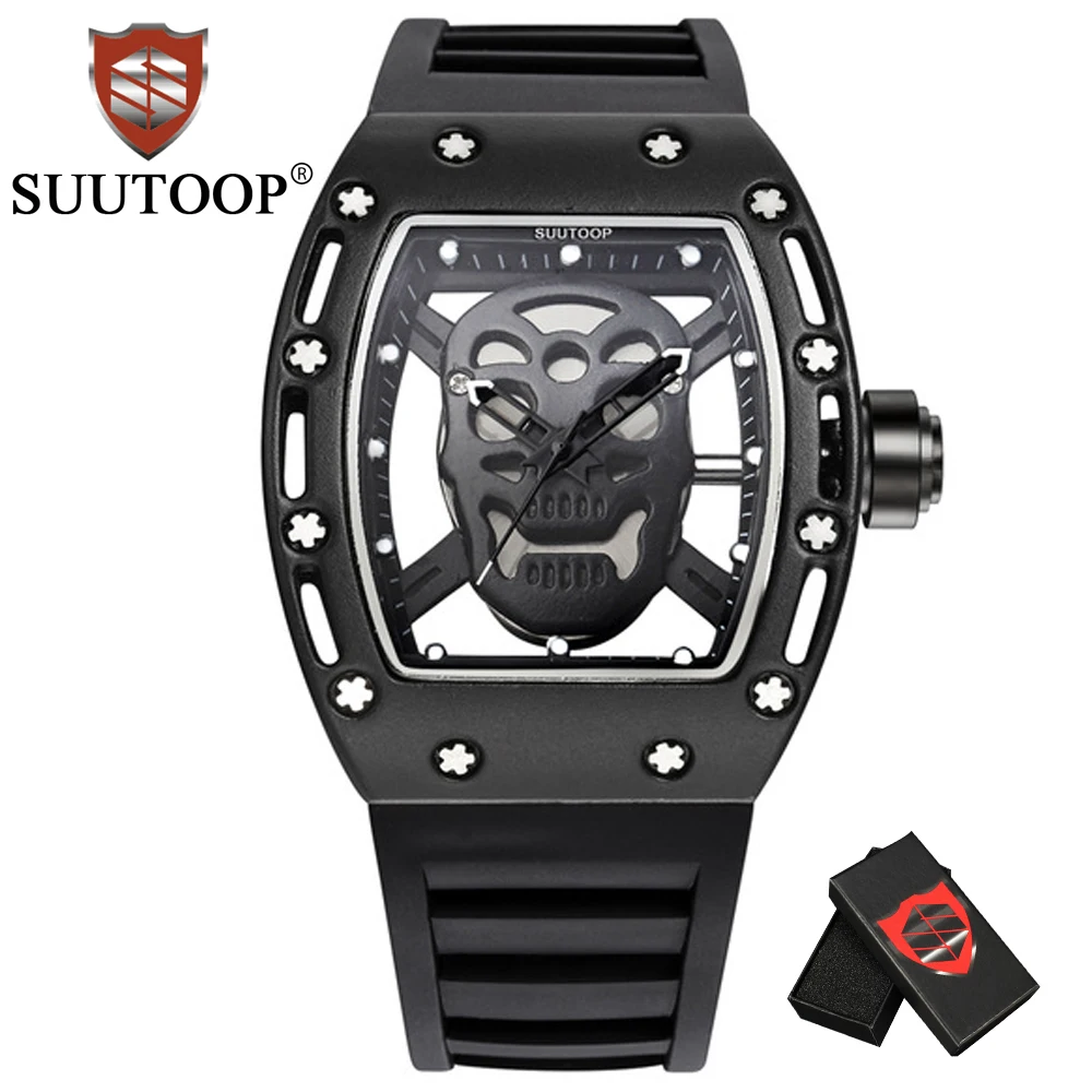 black with box Мужские часы, спортивные кварцевые часы в Военном Стиле, Лидирующий бренд, водонепроницаемые, деловые мужские наручные часы, Relogio Masculino Reloj hombre - Цвет: black with box