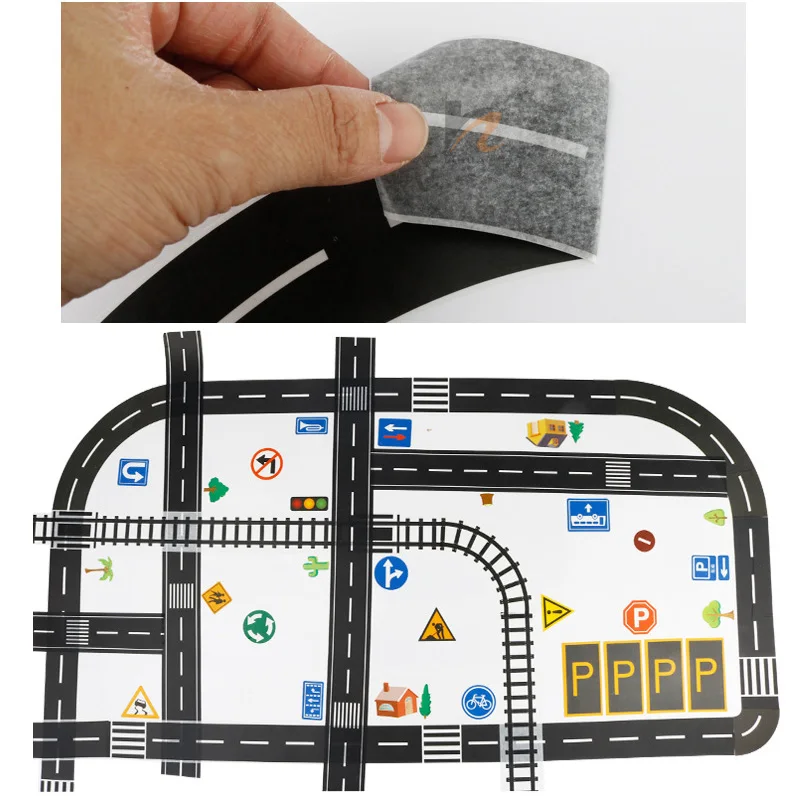 Детская лента для железной дороги самодельная наклейка шириной 4 8 см клейкая