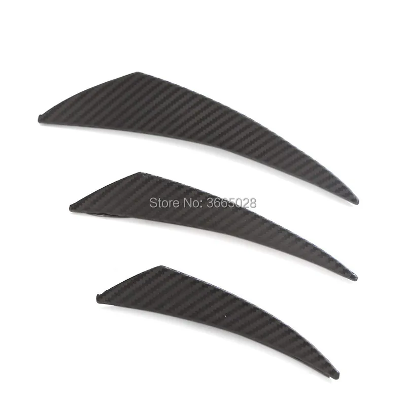 6 шт./компл. углеродное волокно подходит для переднего бампера разделитель губ