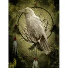 Птица 5d алмазная живопись ворона Алмазная вышивка икона для оформления дома полная квадратная дрель Алмазная мозаика ручной работы 3d набор для рисования с круглыми камнями и полотном с вышивкой