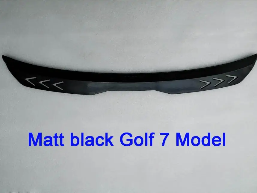Matt black-GOLF7 Высокое качество для Volkswagen Golf 7 VII 7,5 R R-LINE GTI спойлер Защита от солнца на заднее стекло для игры в гольф спойлер - Цвет: Matt black-GOLF7