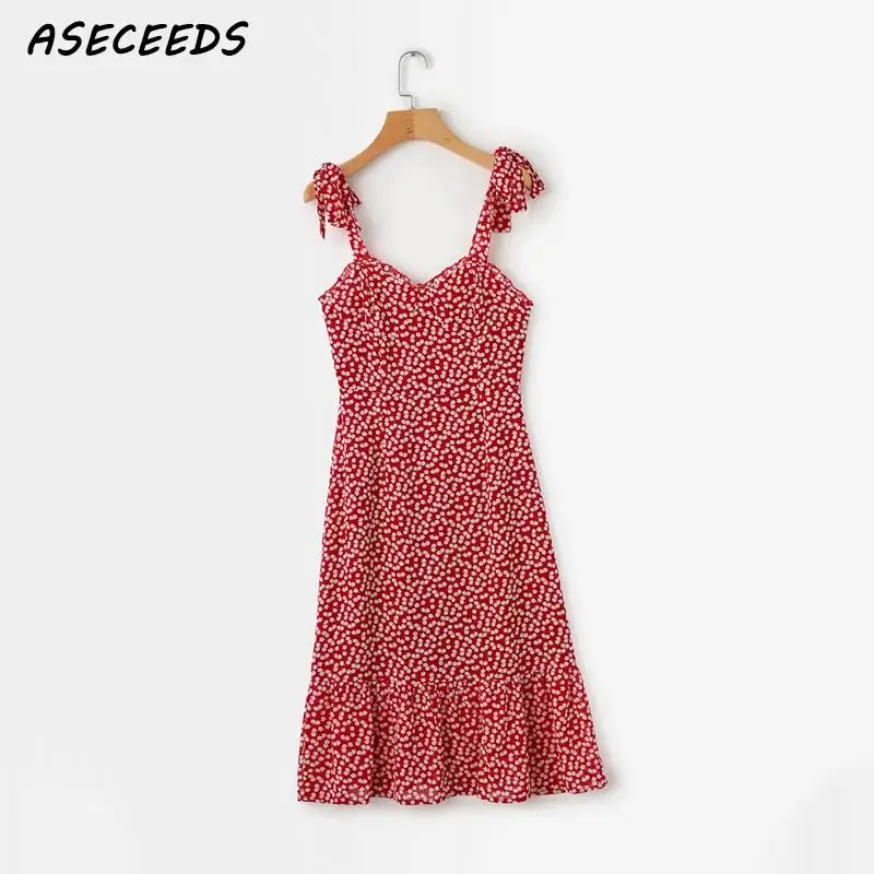 2019 Бохо шифоновое платье с цветочным принтом женское элегантное сексуальное без