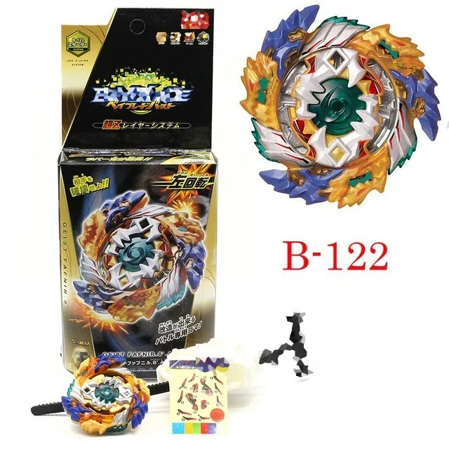 B122 Hot B140 Beyblade Burst Bey Blade Toy Metal Funsion Bayblade Set Storage Box With Handle Launcher Plastic Box Toys For Children - Цвет: B122