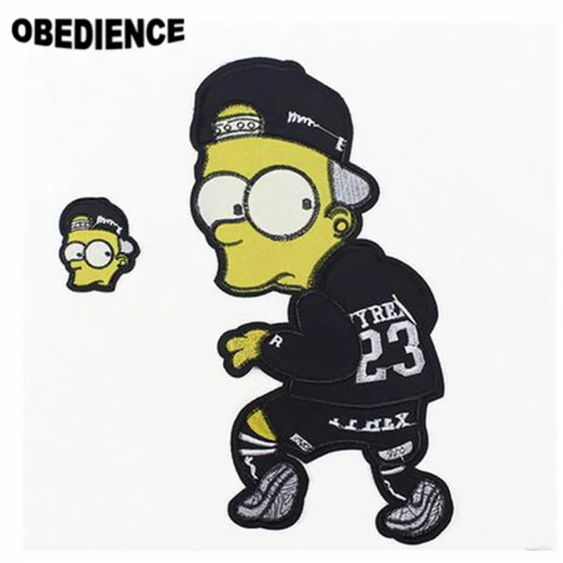 Послушание 33*15 см зомби человек шаблон вышивка патч мотив аппликация сделай сам