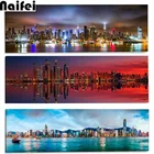 Алмазная 5D картина с изображением Нью-Йорка, сделай сам, вышивка крестиком, Ночной пейзаж, домашний декор