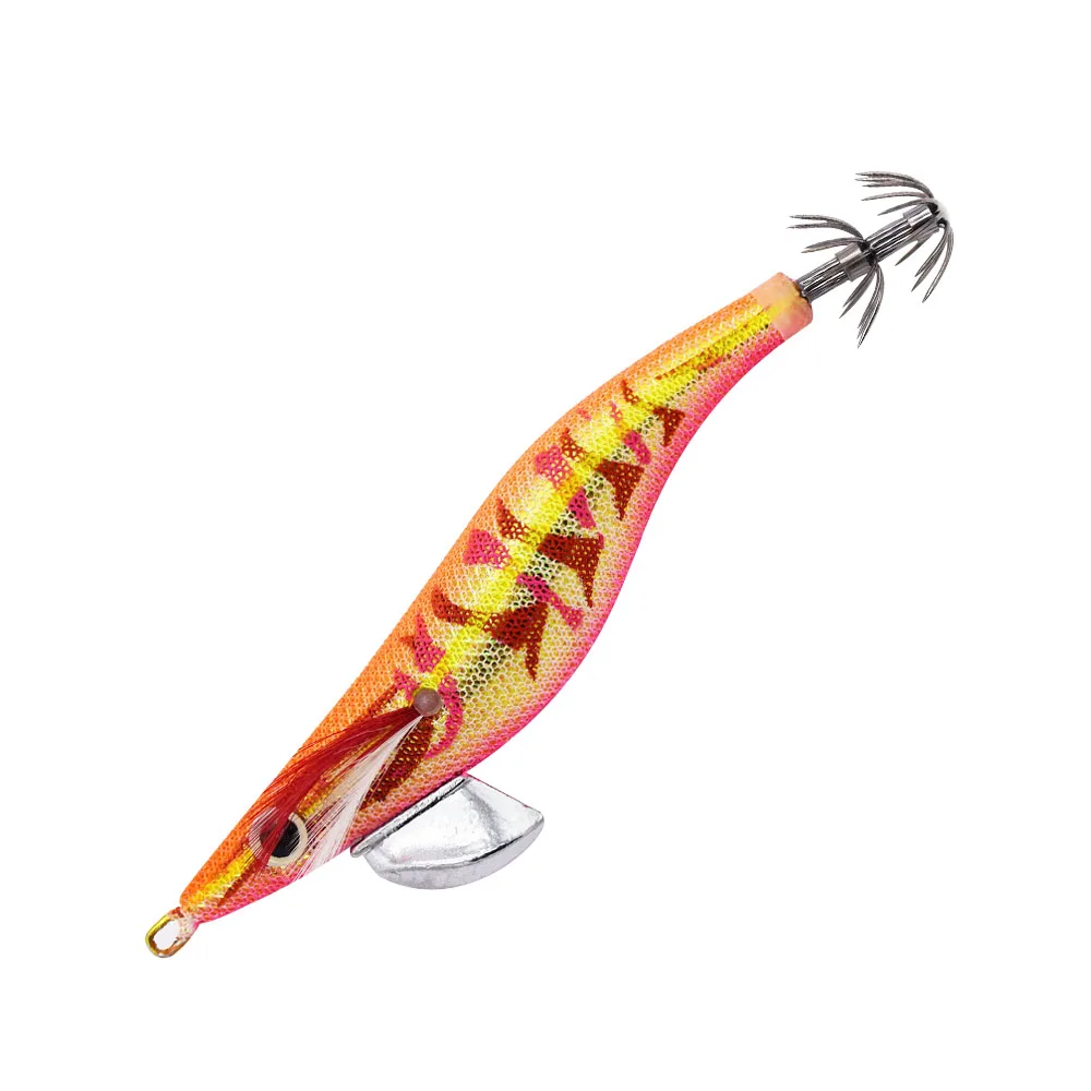 SW 1 пьезы ZS anzuelos de pesca de segnuelo duro camarones luminosos de calamar - Цвет: Фиолетовый