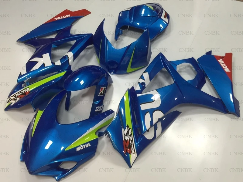 Для GSXR 1000 2007-2008 K7 комплект обтекателей для Suzuki GSXR1000 2007 синие гоночные Обтекатели GSX R 1000 08 обтекатель Неокрашенный