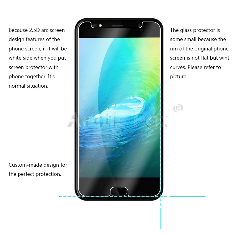 3 шт./лот закаленное Стекло для Leagoo M7 5 дюймов Экран протектор Защитная пленка