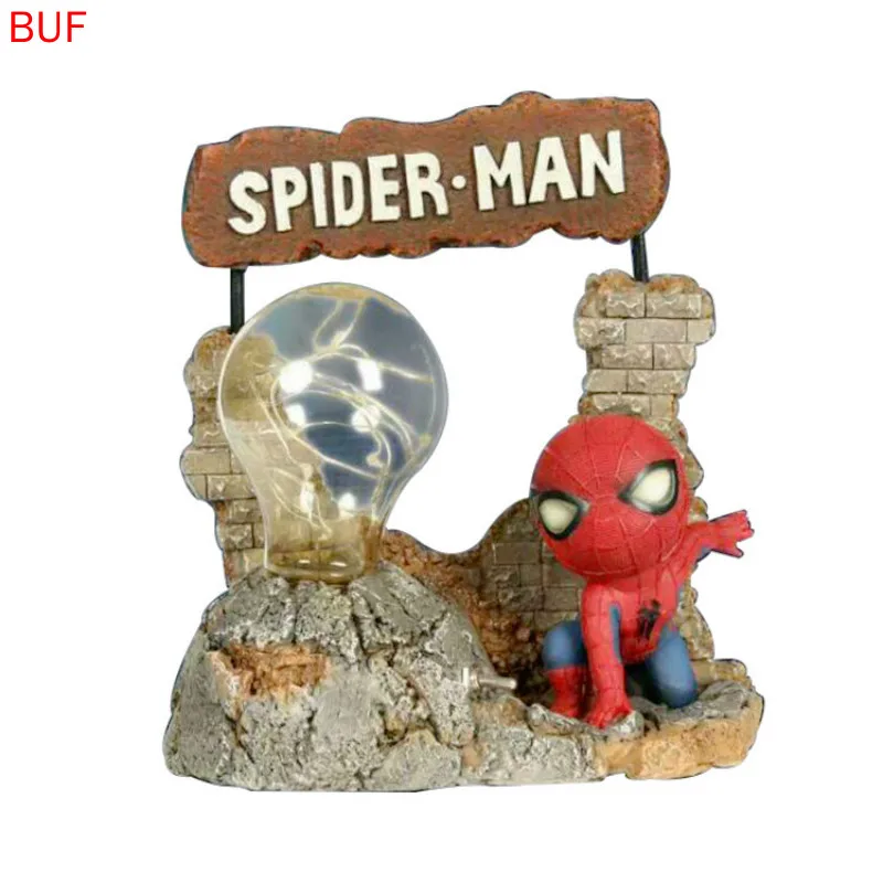 Отличное Человек паук ночник фильм Marvel скульптурные статуи для украшения