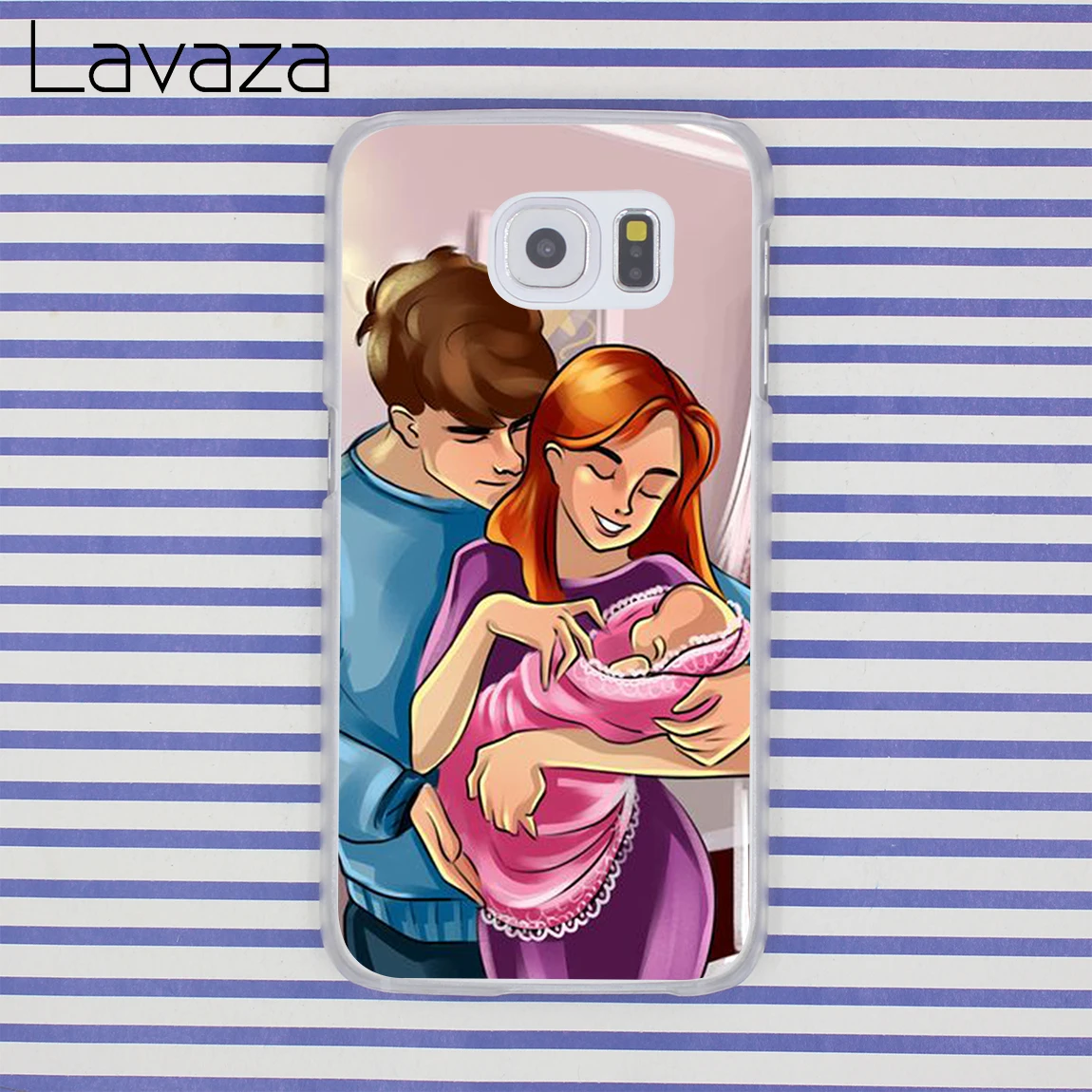 Lavaza мама папа ребенок семейный чехол для телефона для Apple iPhone 4 4S 5C 5S SE 6 6S 7 8 Plus 10 X Xr Xs Max 6Plus 7Plus