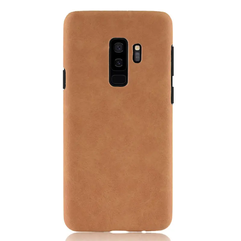 Для samsung Galaxy S9 Чехол класса люкс из искусственной кожи жесткий пластиковый