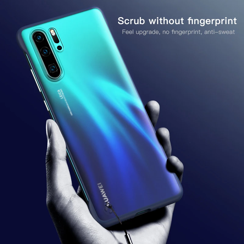 Ультратонкий Бескаркасный Матовый PC чехол для телефона huawei Honor P20 P30 20 Pro Lite Nova 3e 4e 5 5i с кольцом чехол для троса Coque Funda