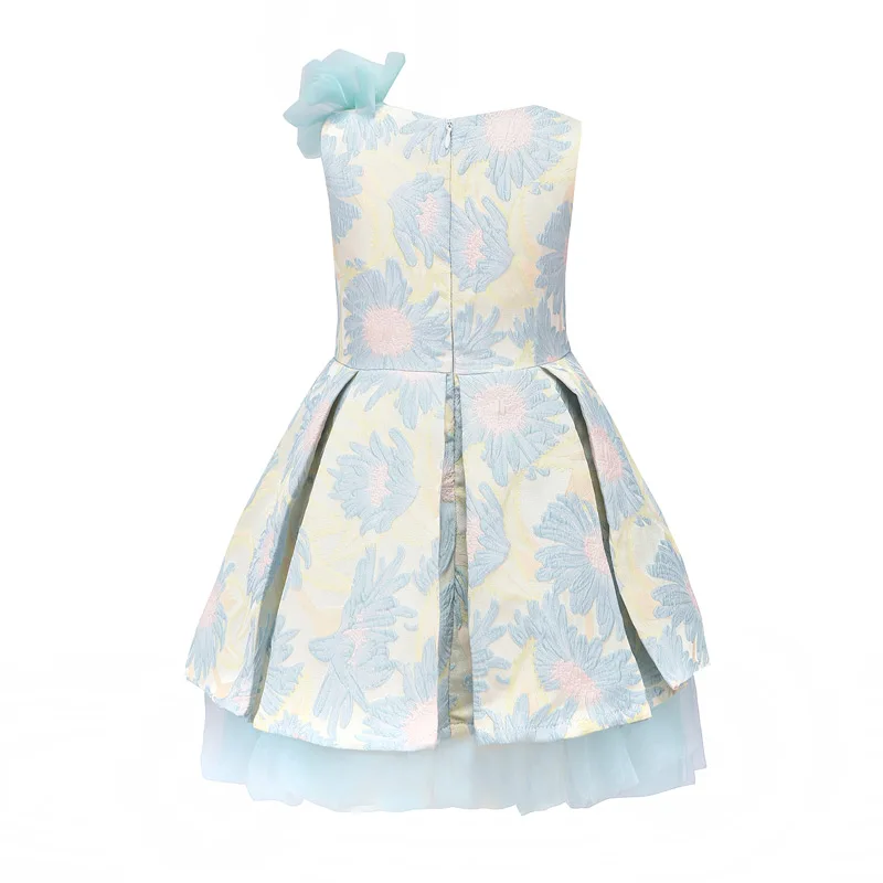 Вечернее платье для девочек 3-10 лет модель 2019 года Осенняя детская одежда с