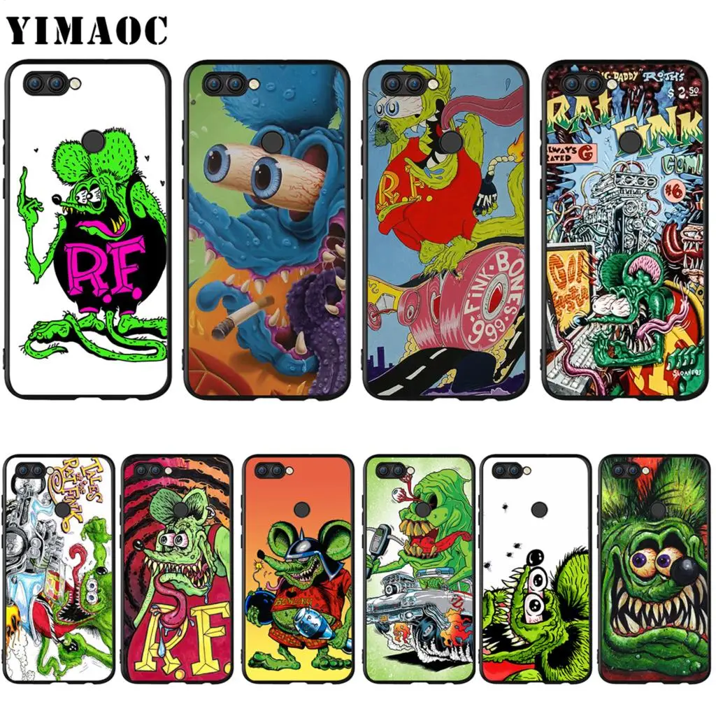 Силиконовый чехол YIMAOC Tales of the Rat Fink для Huawei Honor Mate P smart Y7 Y9 8C 30 20 10 8x Nova 3i 3 Lite Pro Prime 2018