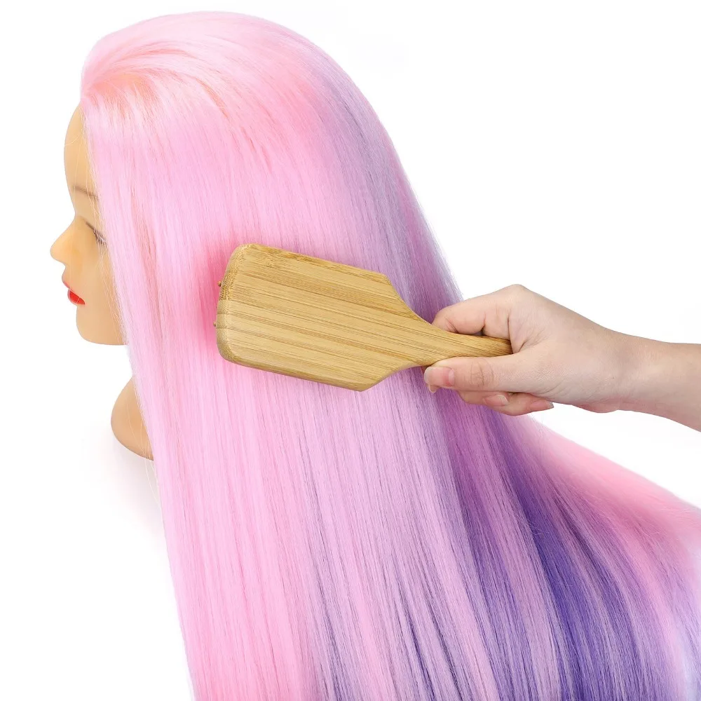 

NEVERLAND Wood Comb Paddle Brush Cushion Massage Hair Care Spa Professional Hair Loss Scalp Anti static Hairbrush Combs Women