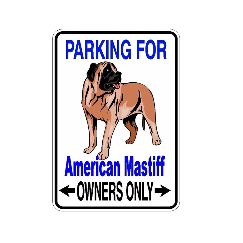 

YJZT 10*14.2CM American Mastiff Dog Car Reflective Personality Car Sticker C1-4523