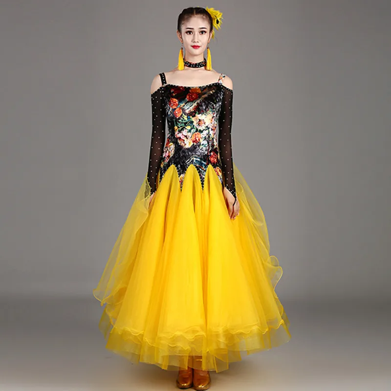 

ballroom dance dresses fringe modern dance costumes rumba standard dance dress ballroom waltz dress dance wear ballroom dress