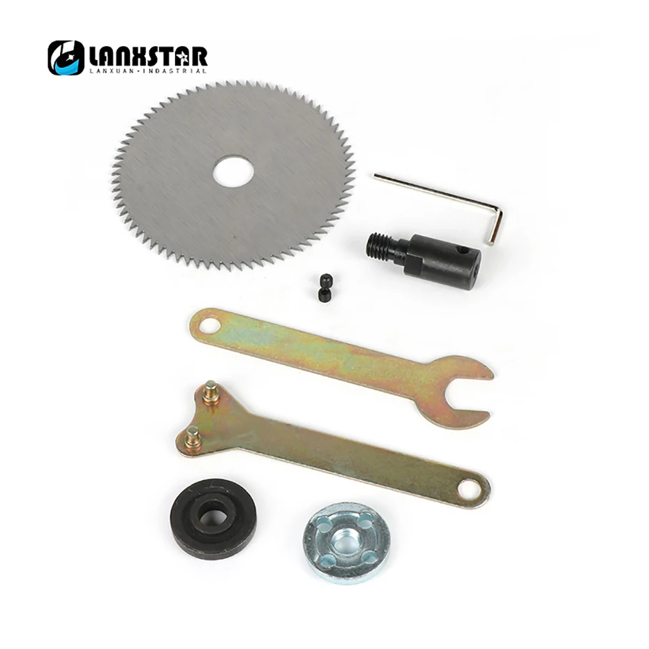 Lanxstar DC24V+ 100 мм круглый стол пильный диск с адаптером питания аксессуары Мини Настольная пила Прочный подшипник 775 мотор
