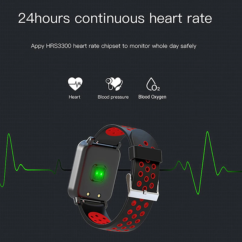 Female bracelet women 24H Heart rate smartband smart sport watch men waterproof blood pressure wristband pk m3 m4 q9 | Электроника