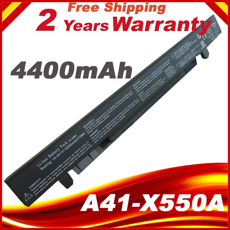 Аккумулятор x550l A41-X550 для ASUS X550L X450 X450C R409CC X552E K5 X550V X550VB X550VC A450 A550 F450 K450 K550 4400 мАч |