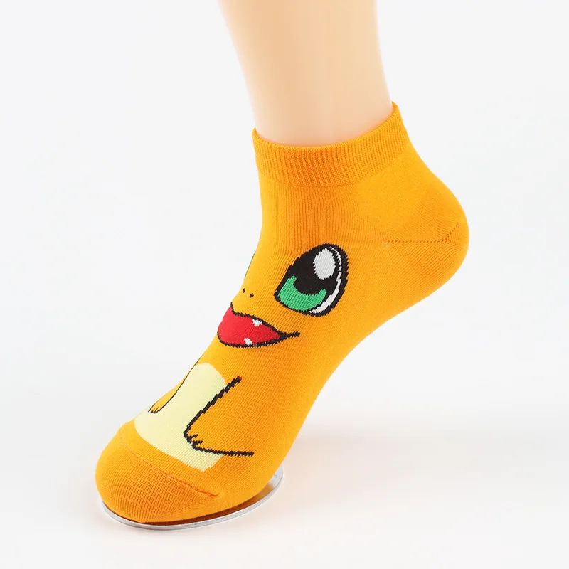 2 пар/лот дешевле оптовая продажа носки с аниме Покемон го хлопковые жаккардовые