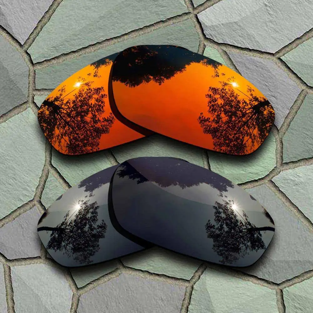 Black-Red Orange Солнцезащитные очки поляризованные Сменные линзы для Oakley Juliet-variets - Цвет линз: Black-Red Orange