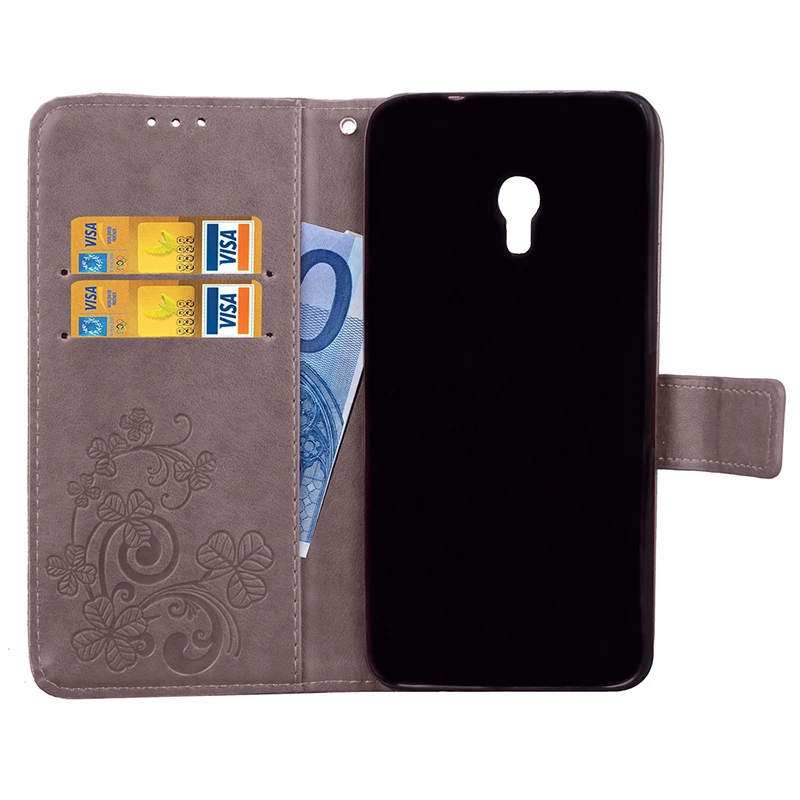 Чехол для телефона Alcatel Pixi 4 5 0 4G ot 5045 5045D 5045X5 "Флип из кожи ПУ и ТПУ чехол Клевер