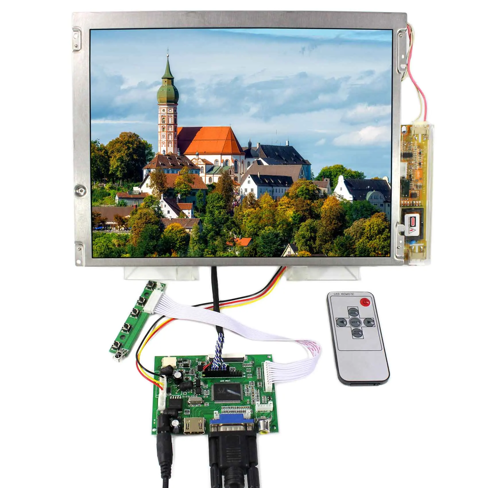 

HD-MI+VGA+2AV LCD Controller Board 12.1inch TFT LQ121S1LG45 800X600 LCD Screen used for Industrial Display/Medical Equipment