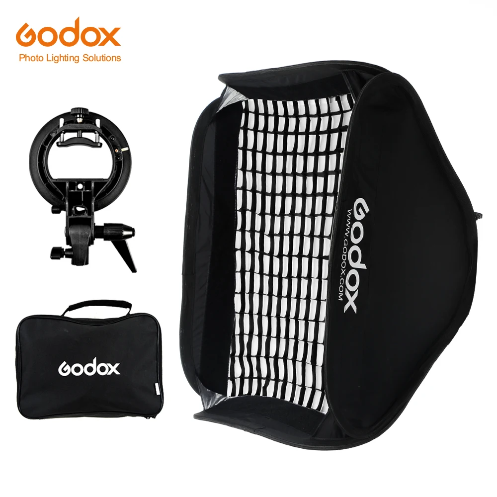 Godox Pro Регулируемый софтбокс для вспышки 80 см x комплект сотовой сетки с S образным