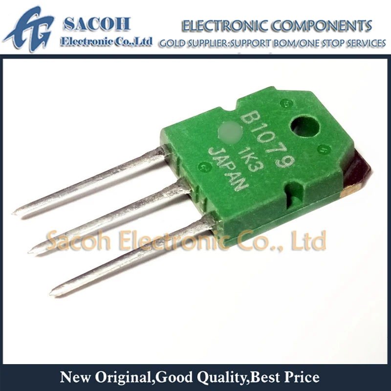 New Original 5Pairs(10PCS)/Lot 2SB1079 B1079 + 2SD1559 D1559 TO-3P 20A 100V Silicon PNP + NPN Triple Diffused Transistor