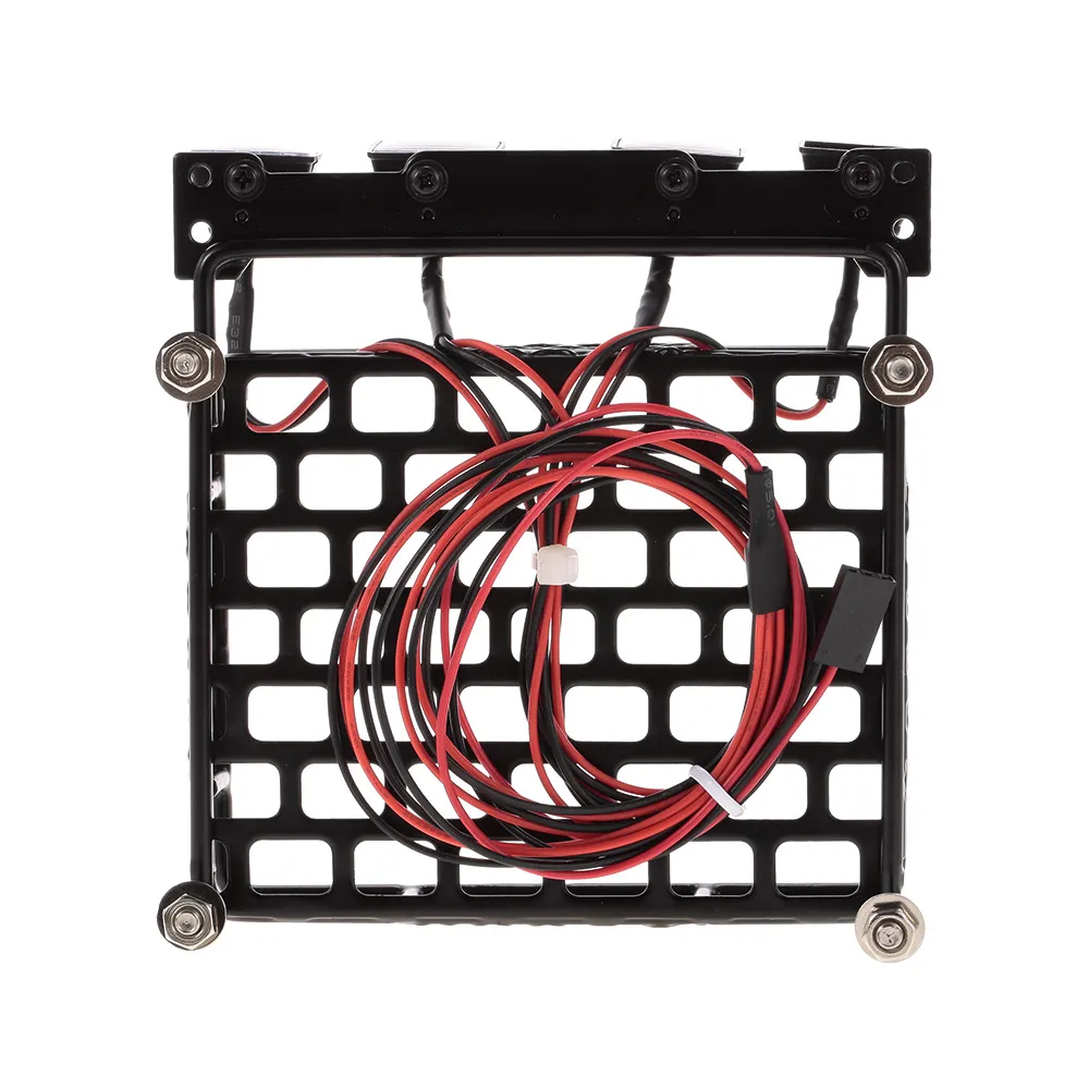 Багажник на крышу багажник с квадратной светодиодной световой полосой для 1/10 RC Car