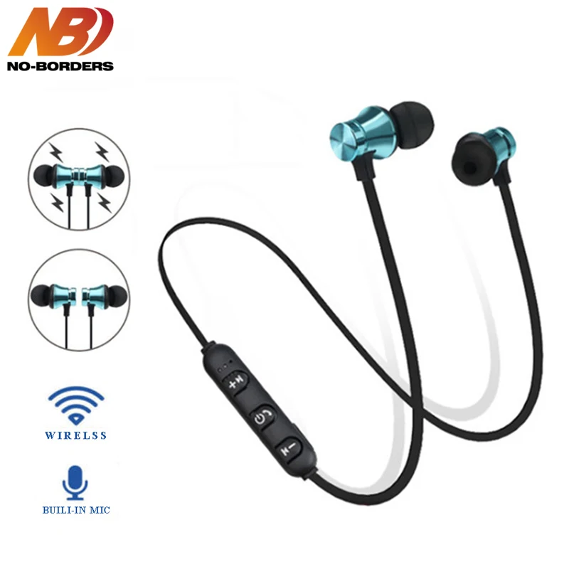 Bluetooth наушники NO BORDERS XT11 TWS Металлические Магнитные стерео беспроводные