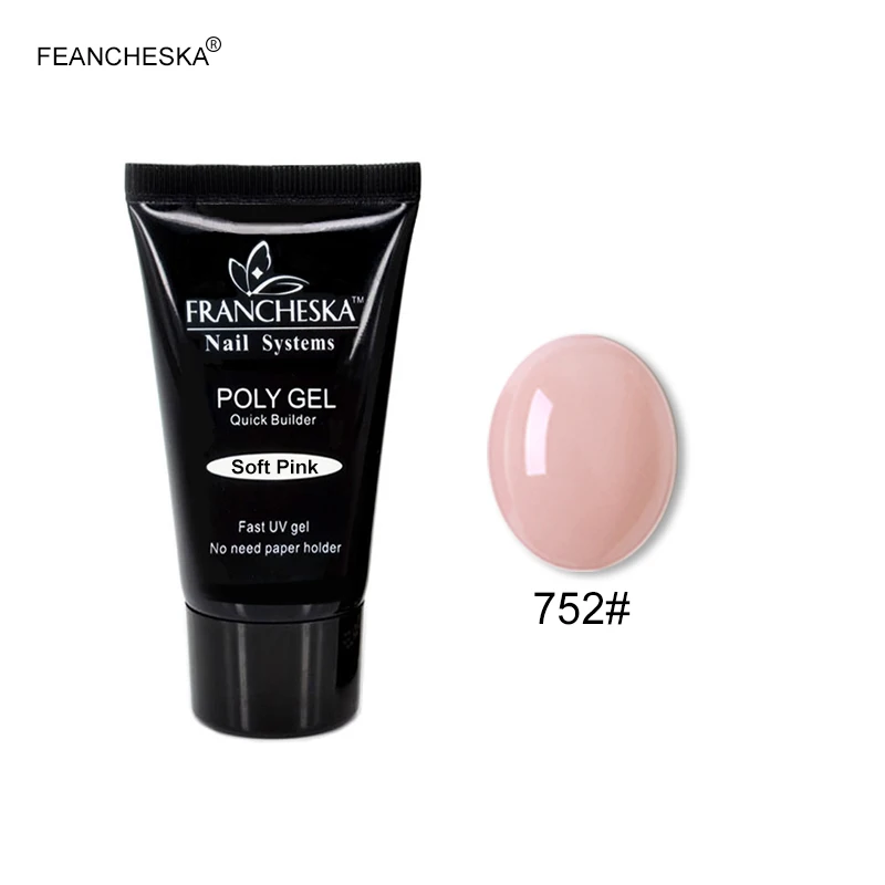 Polygel 752 Francheska поли Комплект гель-лака Быстрый УФ СТРОИТЕЛЬ гель использовать дизайн ногтей маникюр расширение кисти форма ногтей полигель Инструменты Набор база верхнее покрытие - Цвет: Polygel 752
