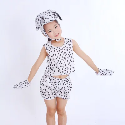 Детская одежда с животными для выступлений изображением кролика и коровы костюм